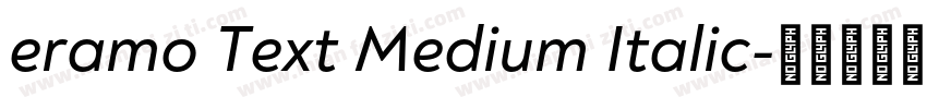 eramo Text Medium Italic字体转换